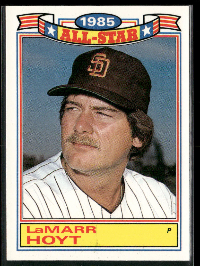 LaMarr Hoyt 1986 Topps Glossy All-Stars #21 San Diego Padres