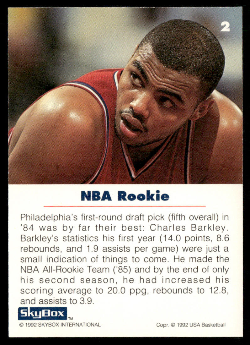Charles Barkley 1992 SkyBox USA #2 USA