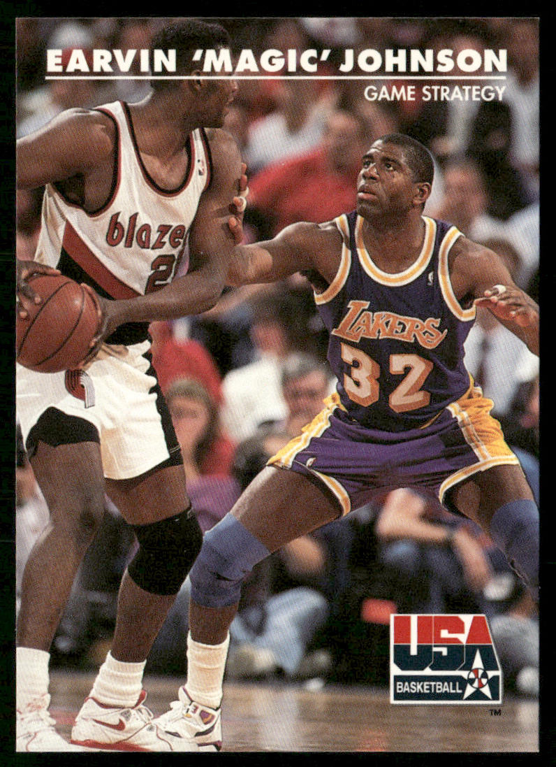 Earvin "Magic" Johnson 1992 SkyBox USA #30 USA