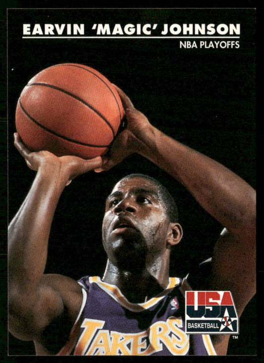 Earvin "Magic" Johnson 1992 SkyBox USA #33 USA