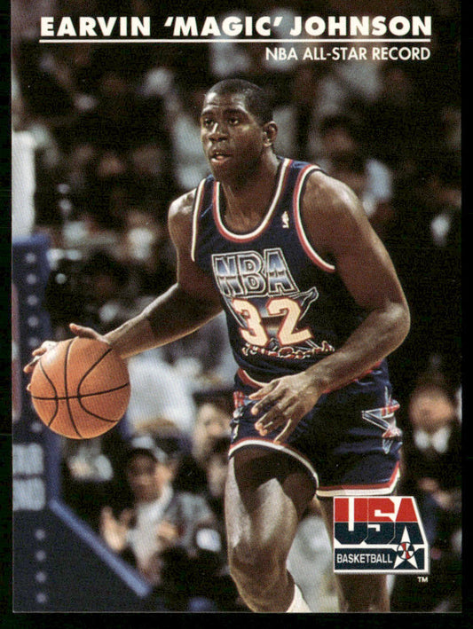 Earvin "Magic" Johnson 1992 SkyBox USA #34 USA