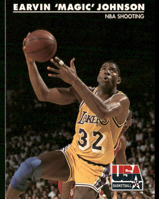 Earvin "Magic" Johnson 1992 SkyBox USA #35 USA