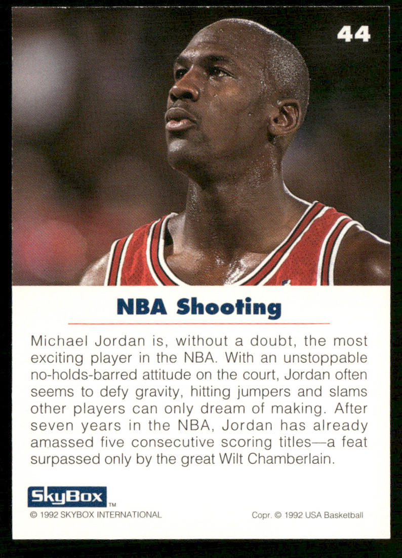 Michael Jordan 1992 SkyBox USA #44 USA