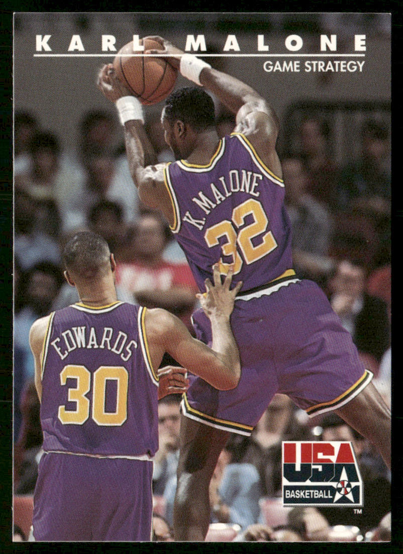 Karl Malone 1992 SkyBox USA #48 USA