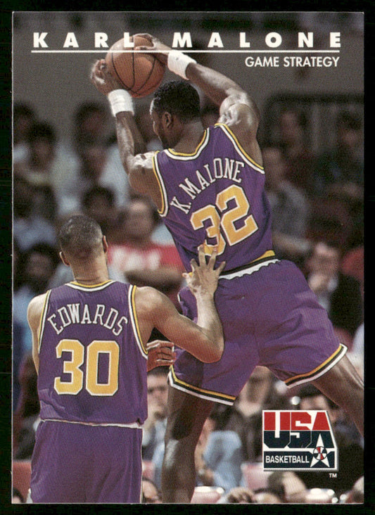 Karl Malone 1992 SkyBox USA #48 USA