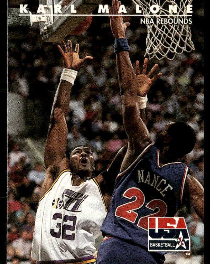 Karl Malone 1992 SkyBox USA #54 USA