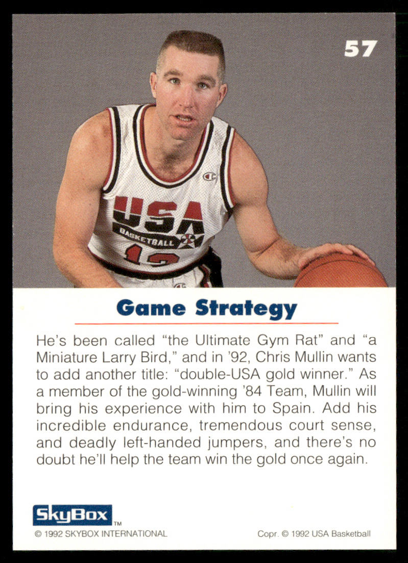 Chris Mullin 1992 SkyBox USA #57 USA