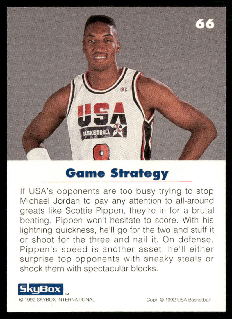 Scottie Pippen 1992 SkyBox USA #66 USA