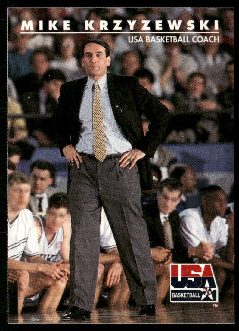 Mike Krzyzewski 1992 SkyBox USA #95 USA