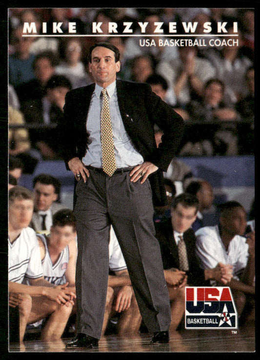 Mike Krzyzewski 1992 SkyBox USA #95 USA