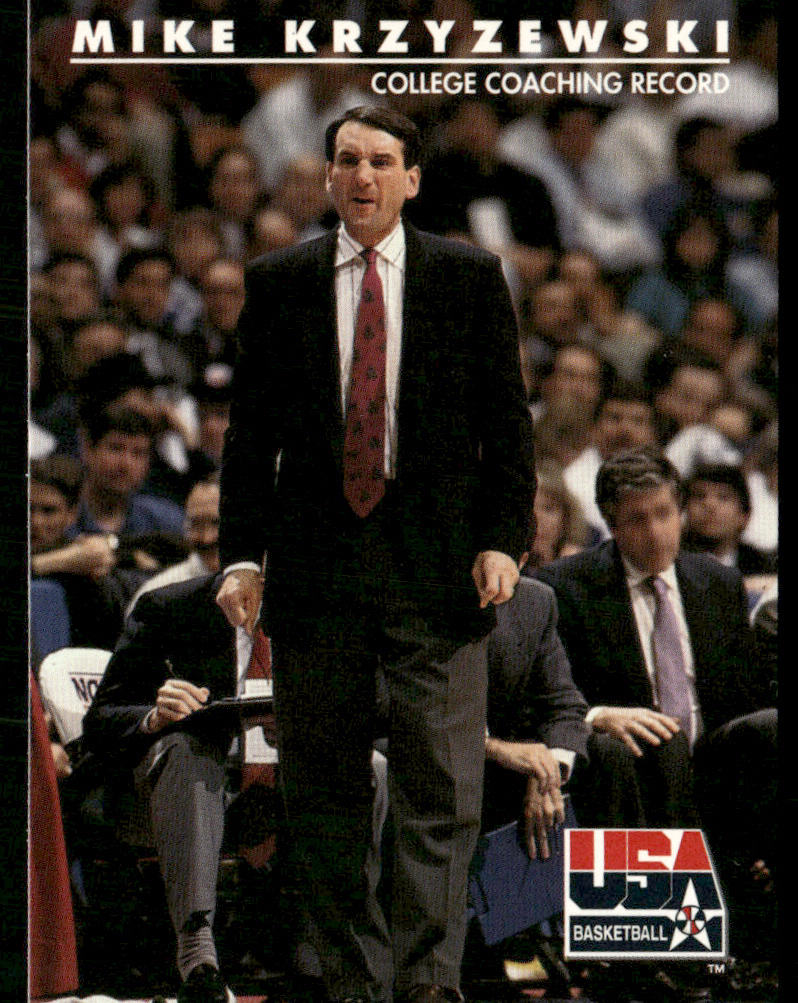 Mike Krzyzewski 1992 SkyBox USA #96 USA