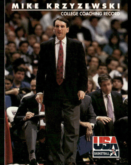 Mike Krzyzewski 1992 SkyBox USA #96 USA
