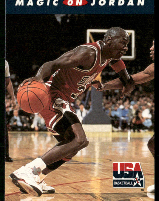 Magic on Jordan 1992 SkyBox USA #105 USA