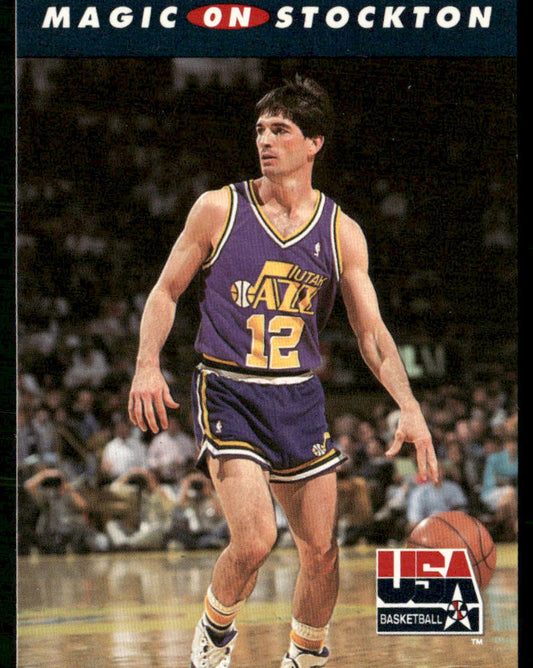 Magic on Stockton 1992 SkyBox USA #110 USA