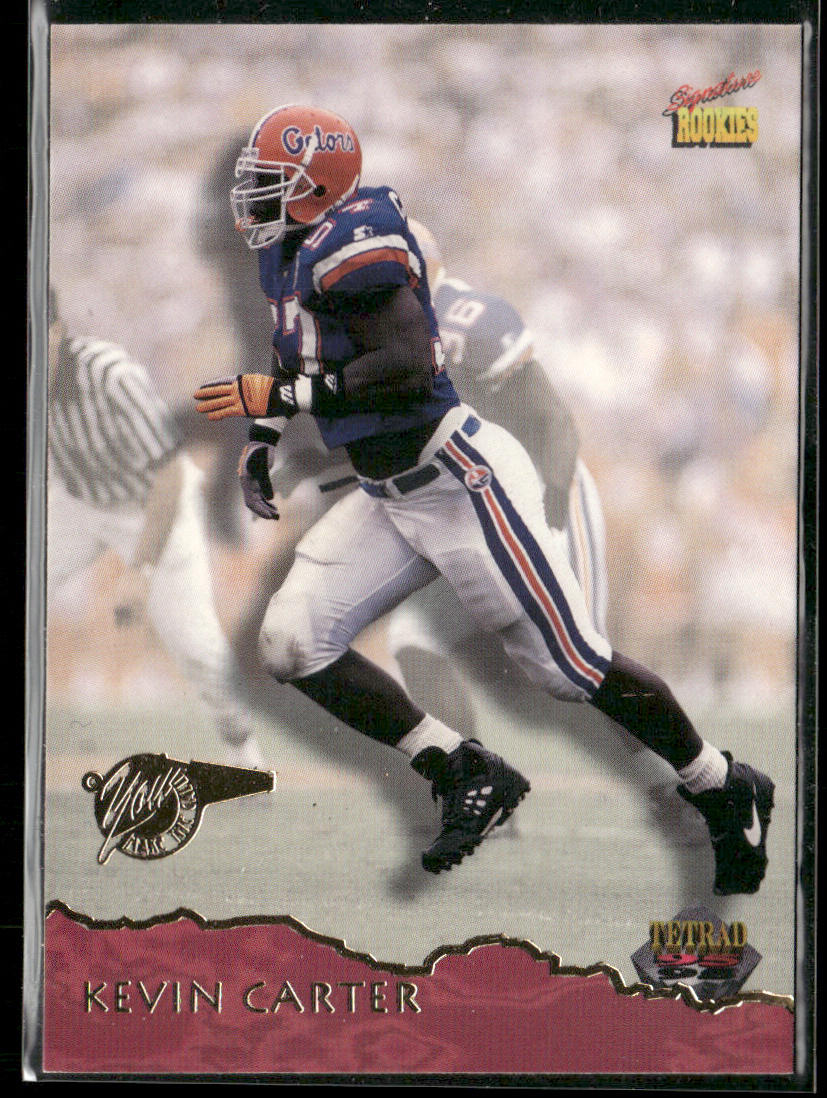 Kevin Carter 1995 Signature Rookies Tetrad #1 Florida Gators