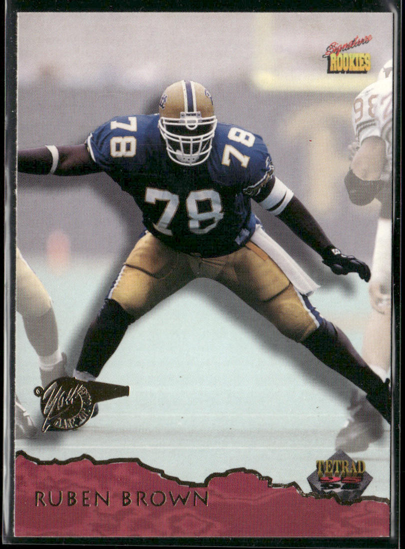 Ruben Brown 1995 Signature Rookies Tetrad #2 Buffalo Bills