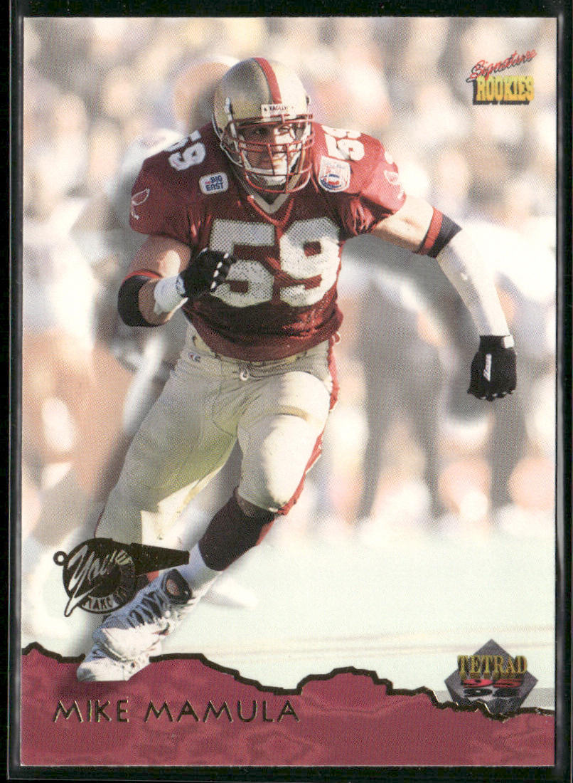 Mike Mamula 1995 Signature Rookies Tetrad #6 Philadelphia Eagles