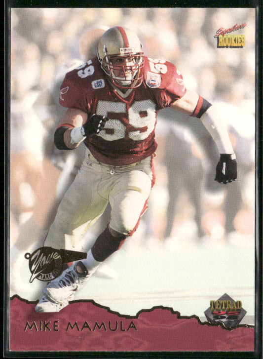 Mike Mamula 1995 Signature Rookies Tetrad #6 Philadelphia Eagles