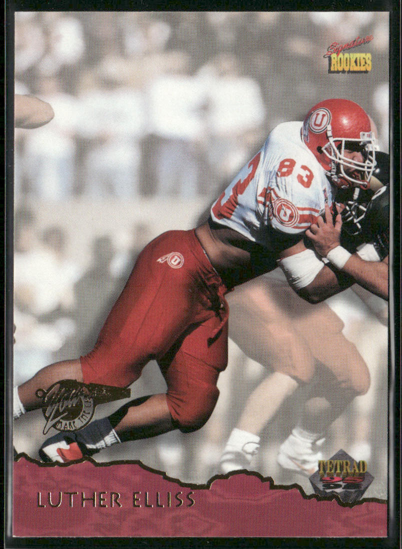 Luther Elliss 1995 Signature Rookies Tetrad #9 Detroit Lions