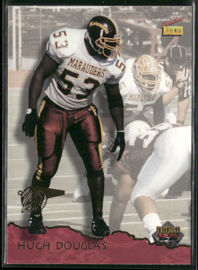 Hugh Douglas 1995 Signature Rookies Tetrad #10 New York Jets
