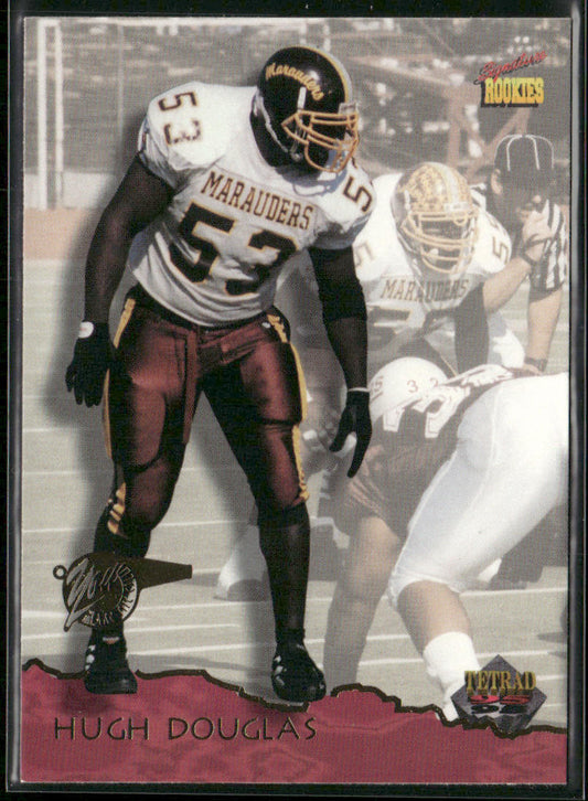 Hugh Douglas 1995 Signature Rookies Tetrad #10 New York Jets