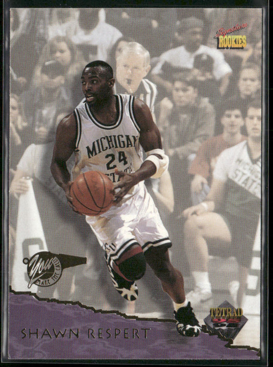 Shawn Respert 1995 Signature Rookies Tetrad #11 Portland Trail Blazers