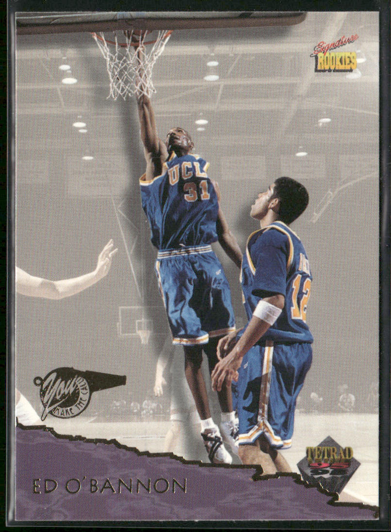 Ed O'Bannon 1995 Signature Rookies Tetrad #15 New Jersey Nets