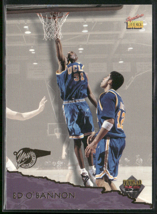 Ed O'Bannon 1995 Signature Rookies Tetrad #15 New Jersey Nets