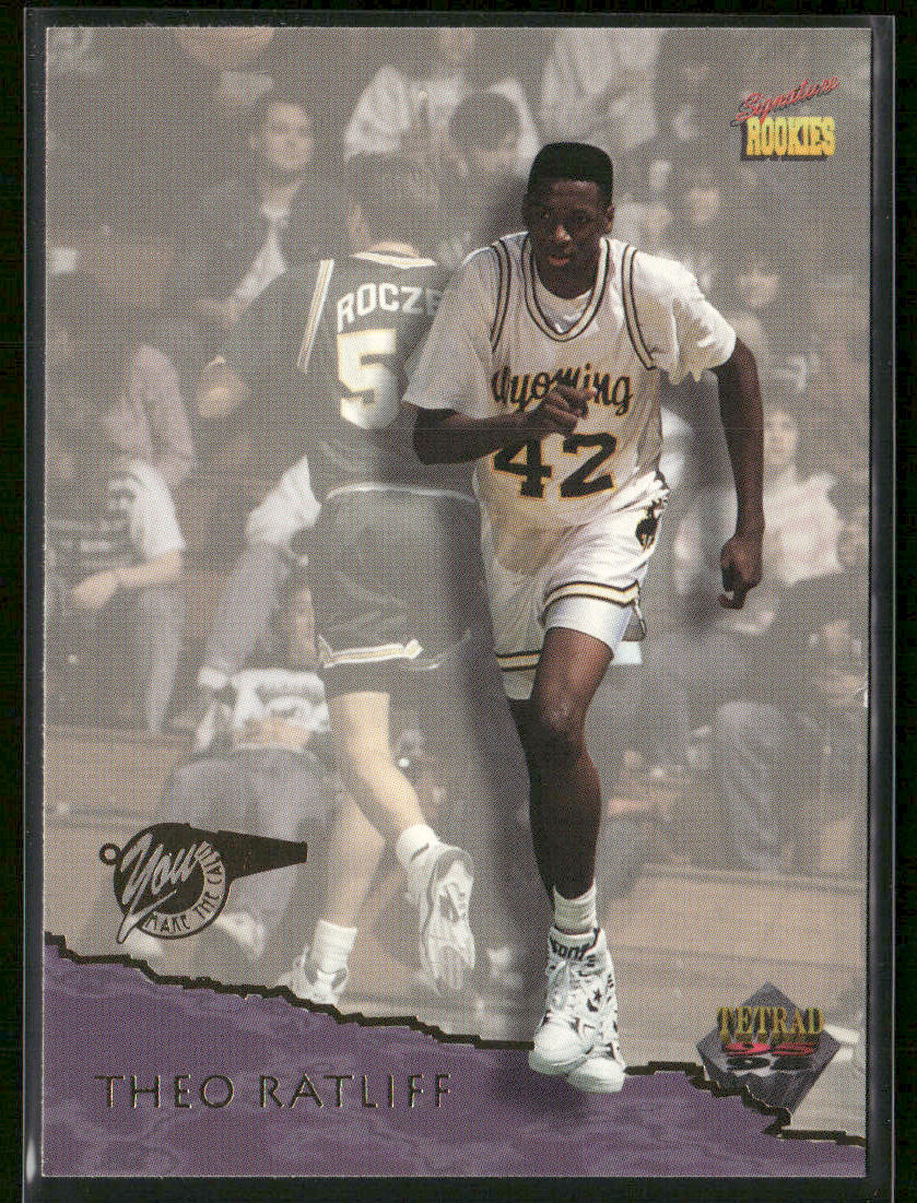Theo Ratliff 1995 Signature Rookies Tetrad #23 Detroit Pistons