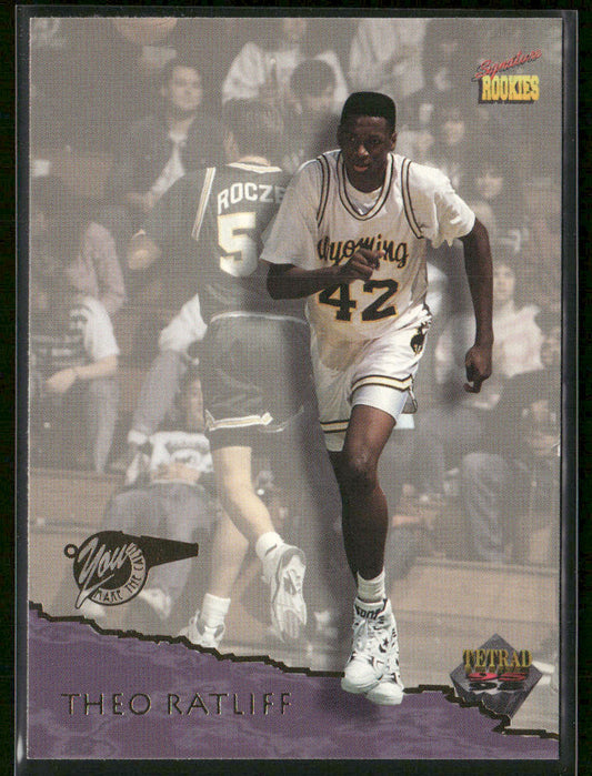Theo Ratliff 1995 Signature Rookies Tetrad #23 Detroit Pistons