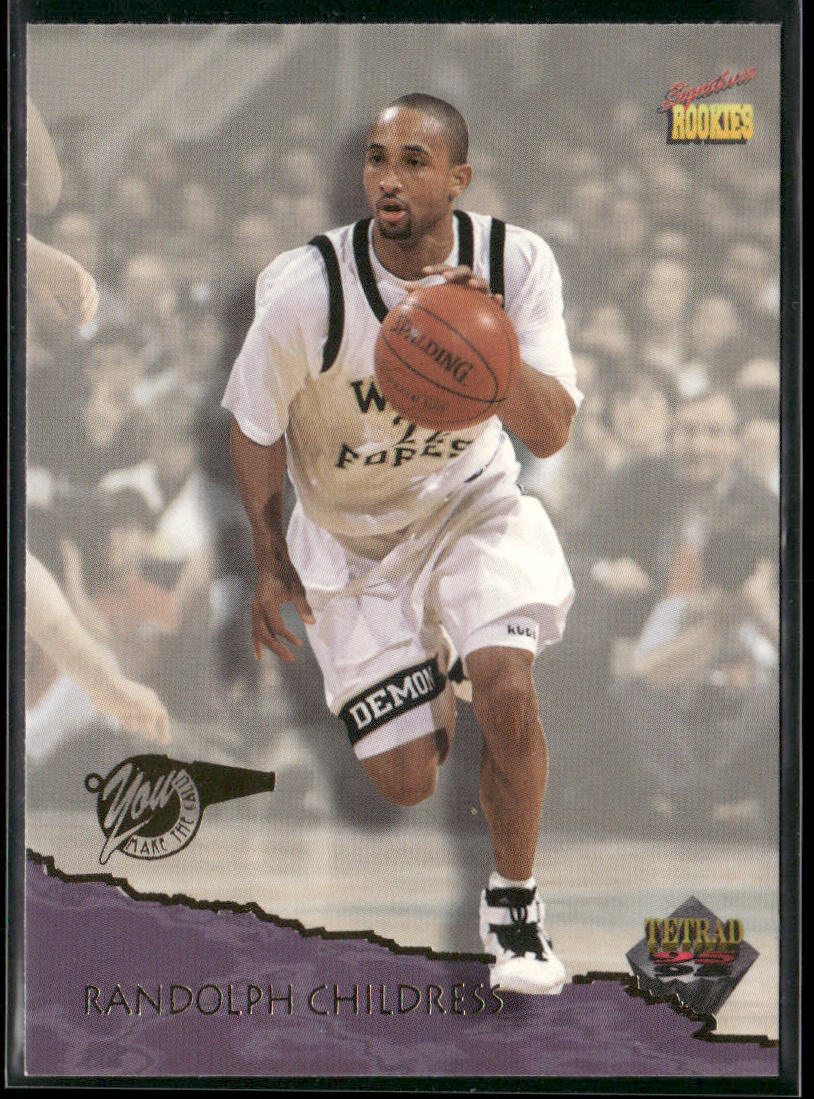 Randolph Childress 1995 Signature Rookies Tetrad #28 Detroit Pistons