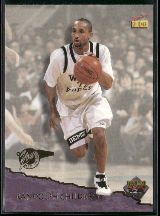 Randolph Childress 1995 Signature Rookies Tetrad #28 Detroit Pistons