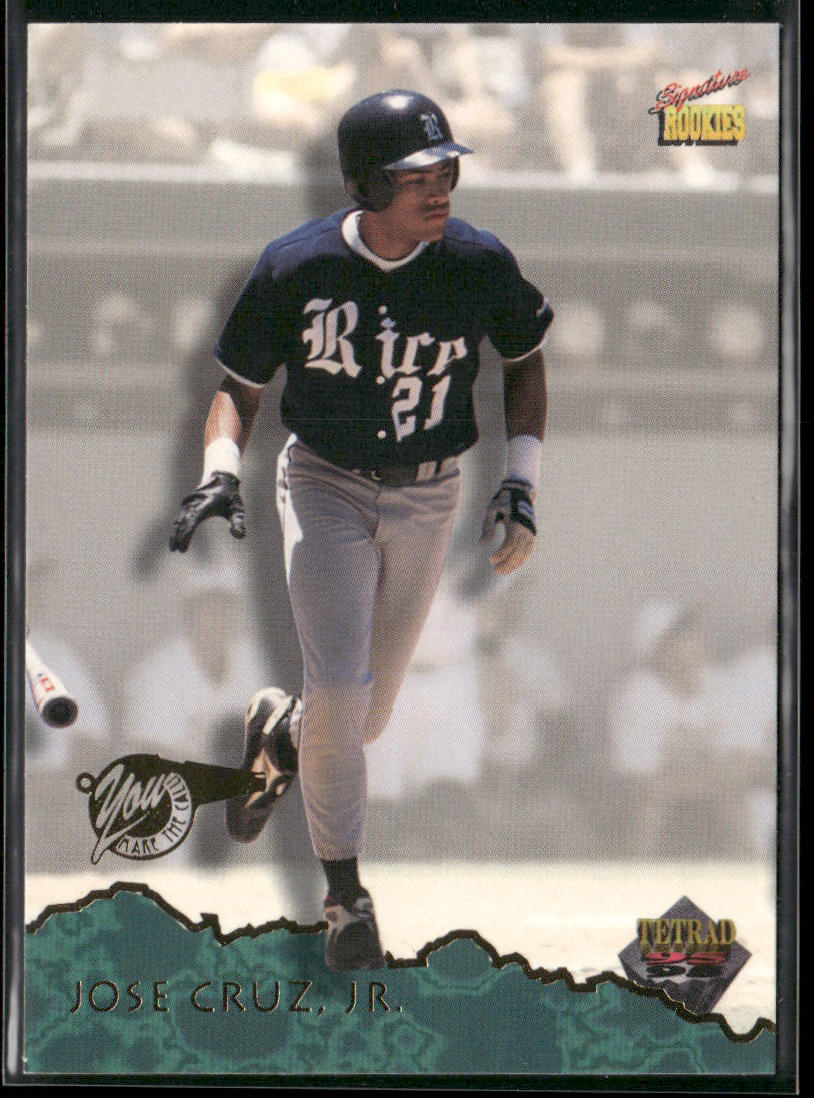 Jose Cruz Jr. 1995 Signature Rookies Tetrad #32 Seattle Mariners