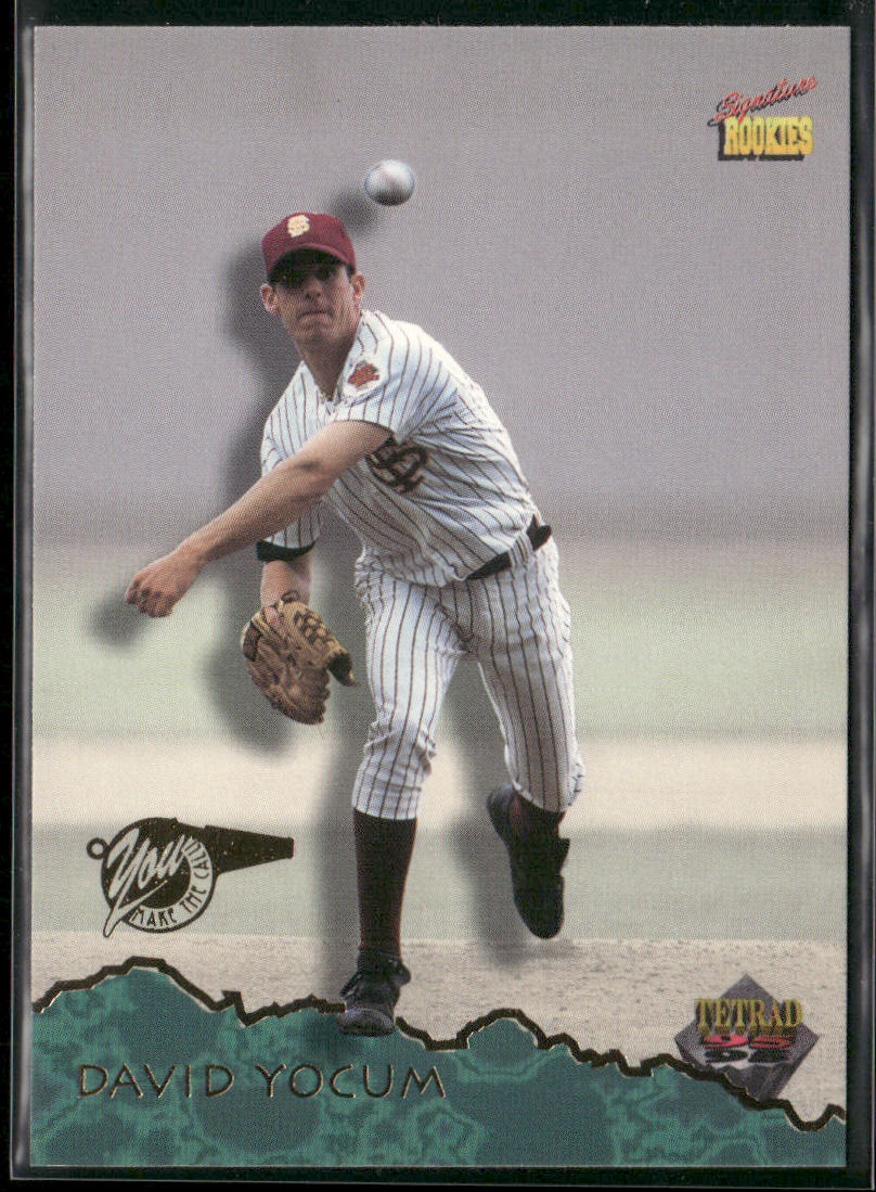 David Yocum 1995 Signature Rookies Tetrad #34 Los Angeles Dodgers