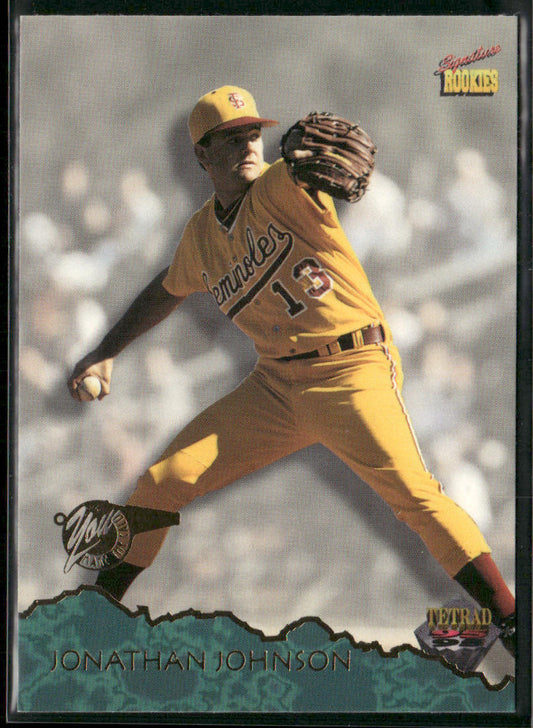 Jonathan Johnson 1995 Signature Rookies Tetrad #37 Texas Rangers