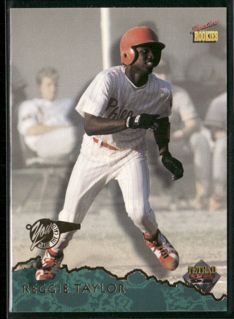 Reggie Taylor 1995 Signature Rookies Tetrad #40 Philadelphia Phillies