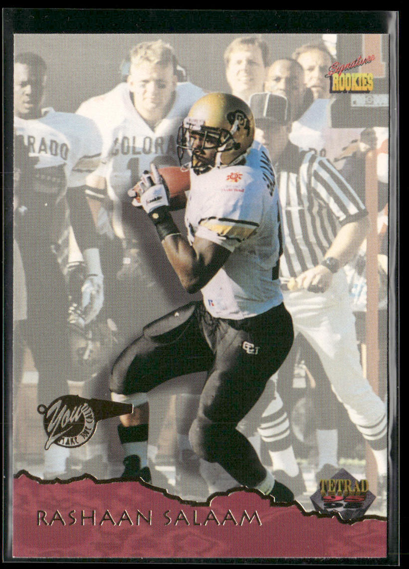 Rashaan Salaam 1995 Signature Rookies Tetrad #52 Chicago Bears