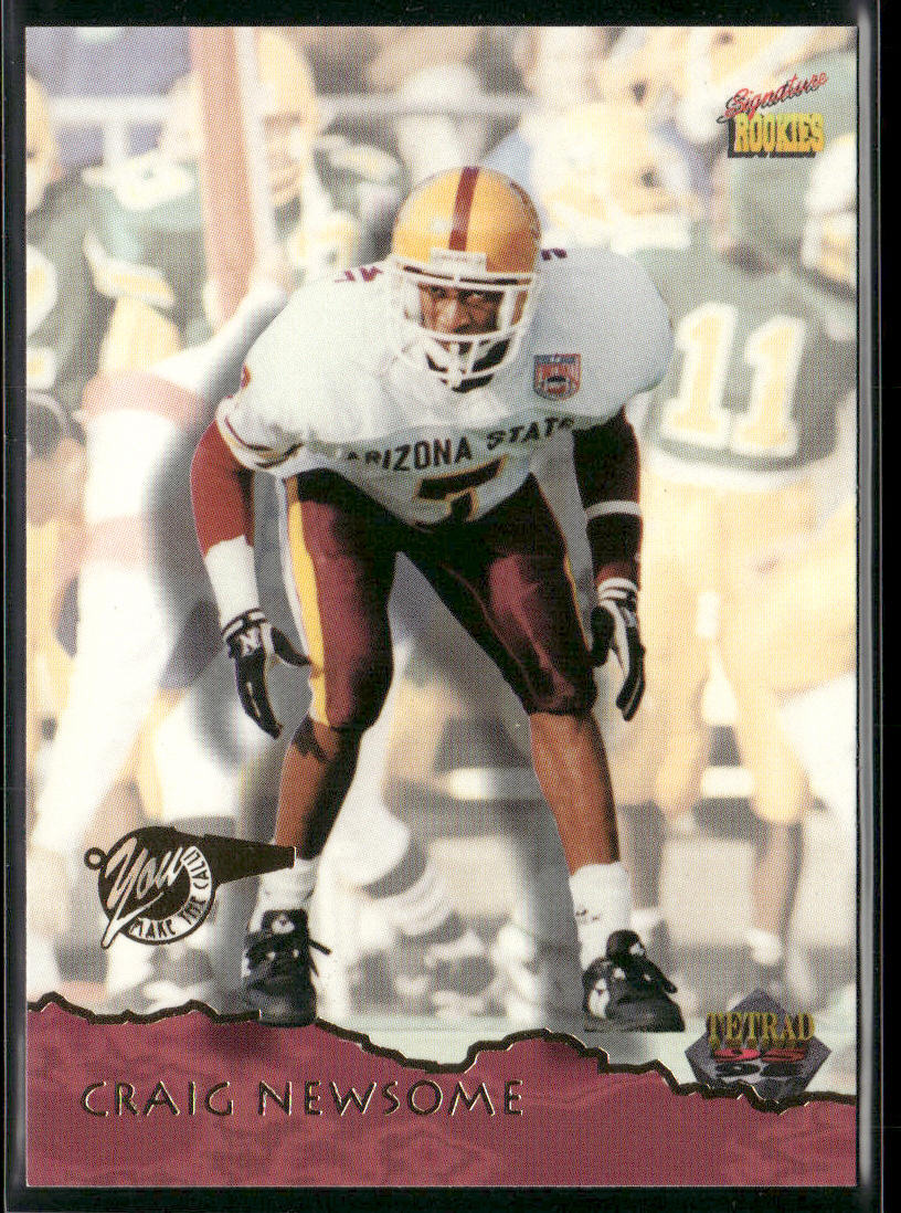 Craig Newsome 1995 Signature Rookies Tetrad #54 Green Bay Packers