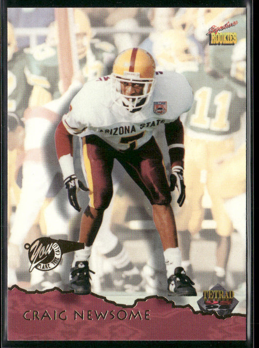 Craig Newsome 1995 Signature Rookies Tetrad #54 Green Bay Packers