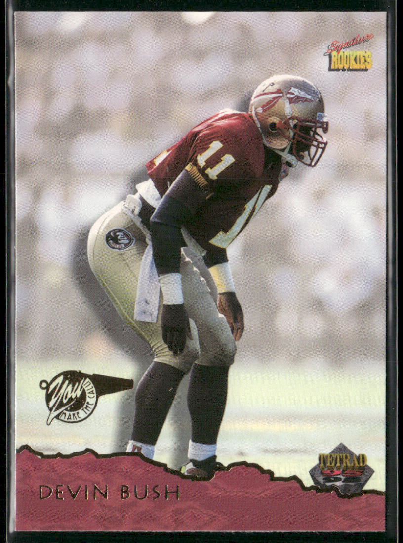 Devin Bush 1995 Signature Rookies Tetrad #55 Atlanta Falcons