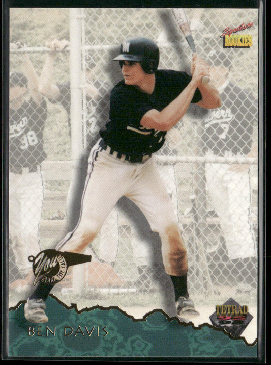 Ben Davis 1995 Signature Rookies Tetrad #74 San Diego Padres