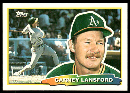 Carney Lansford 1988 Topps Big #221b Oakland Athletics