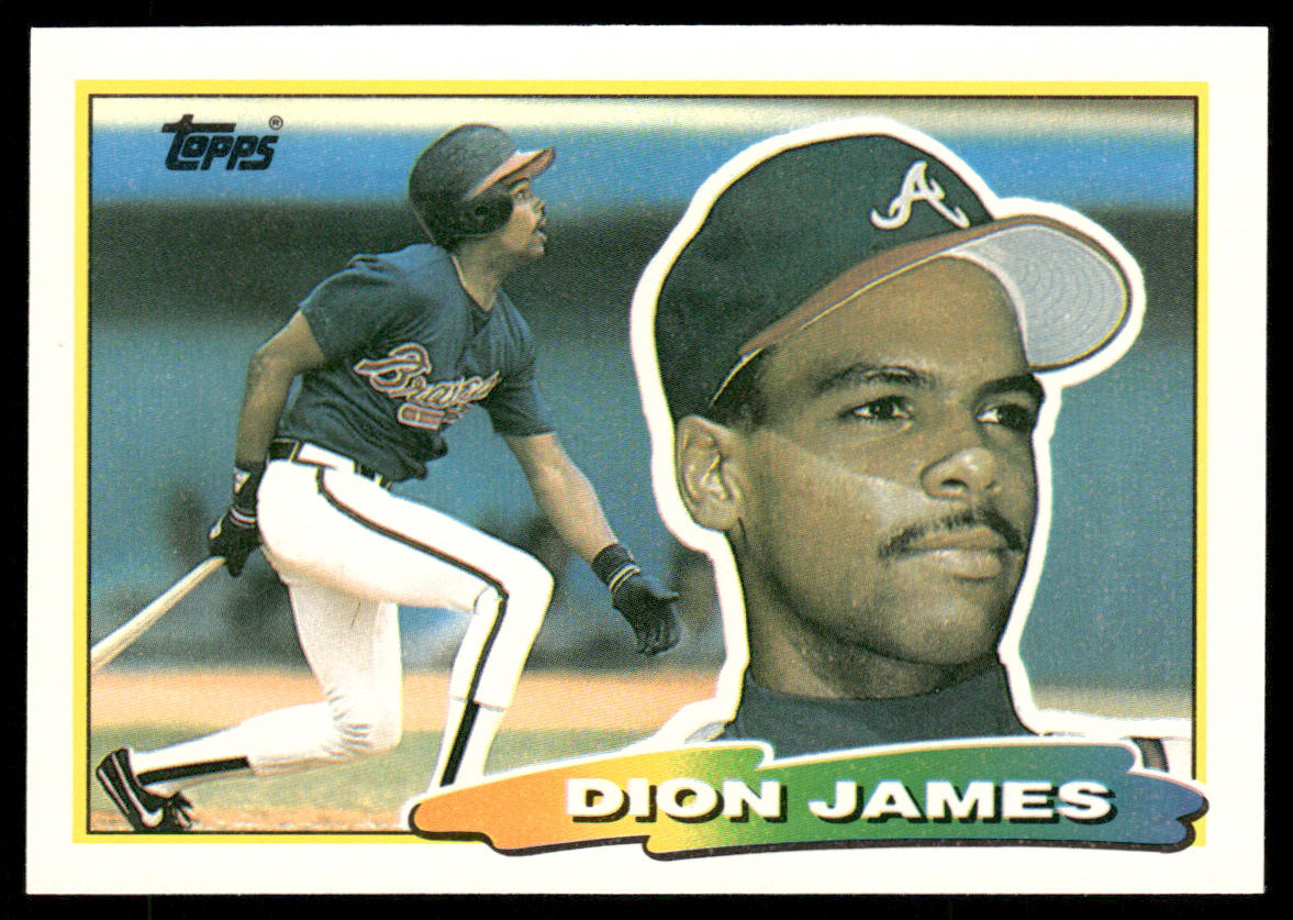 Dion James 1988 Topps Big #220 Atlanta Braves