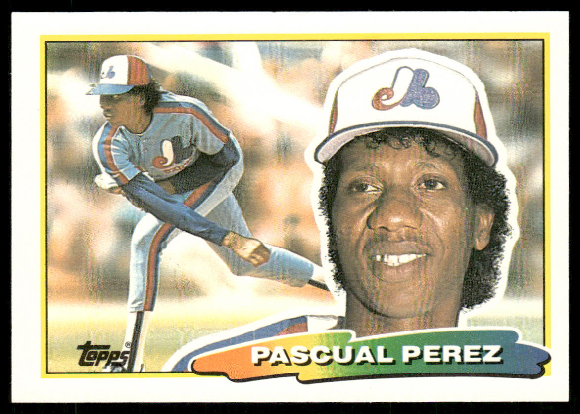 Pascual Perez 1988 Topps Big #196a Montreal Expos
