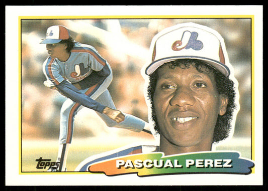 Pascual Perez 1988 Topps Big #196a Montreal Expos