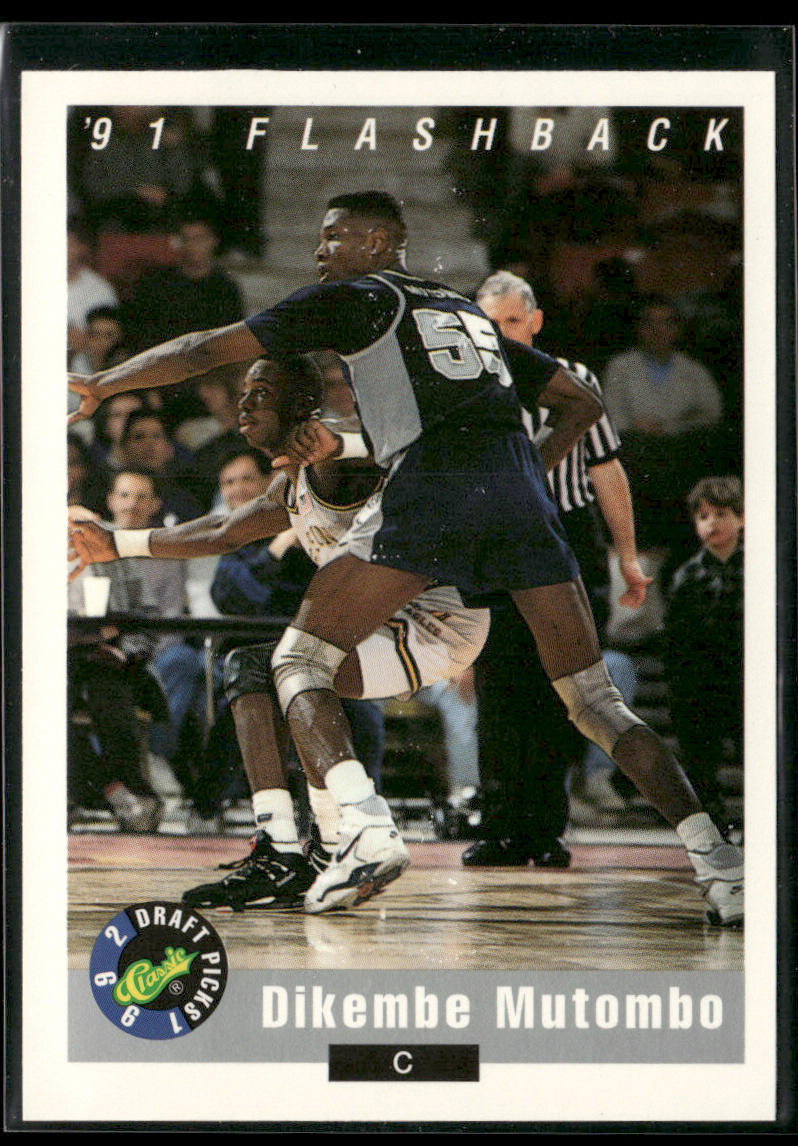 Dikembe Mutombo 1992 Classic Draft Picks #98 Georgetown Hoyas