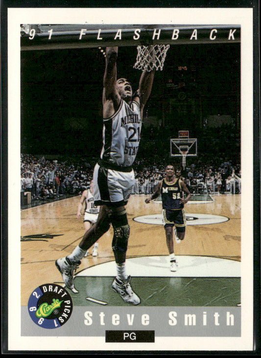 Steve Smith 1992 Classic Draft Picks #96 Michigan State Spartans