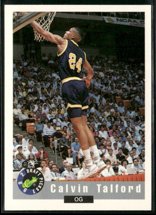Calvin Talford 1992 Classic Draft Picks #94 East Tennessee State Buccaneers