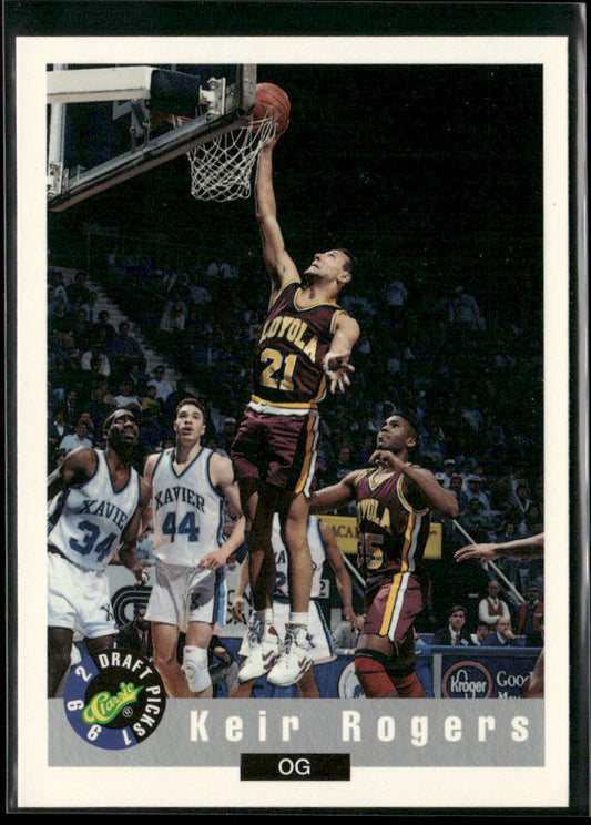 Keir Rogers 1992 Classic Draft Picks #87 Loyola Chicago Wolves