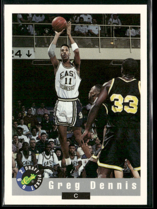 Greg Dennis 1992 Classic Draft Picks #85 East Tennessee State Buccaneers